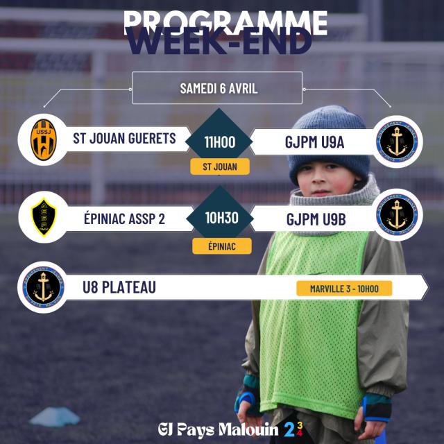 GJPM - Programme  : PROGRAMME DU WEEK - END